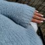 TIFFOSI pastel blue cropped fluffy jumper size S Image 2