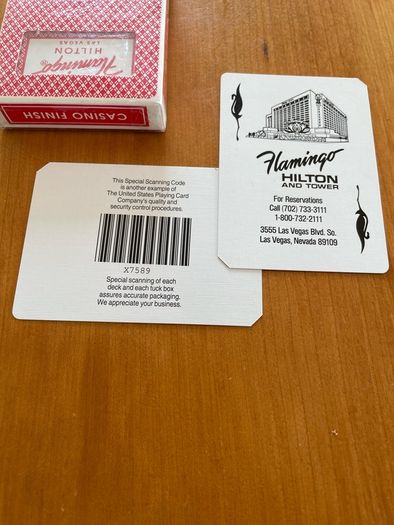 The Flamingo Casino Played & Clipped  & New York Playing Cards