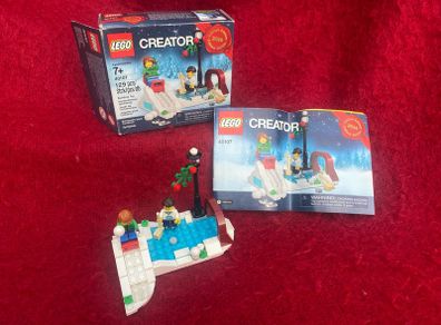 Lego limited edition winter skating scene 40107