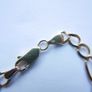Vintage sold 9K Yellow Gold 375 Figaro Chain Bracelet length 9,2" - 6,5g Image 7