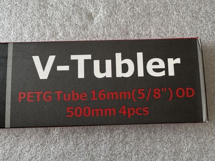 Thermaltake Liquid Cooling System V-Tubler 5/8-Inch 16 mm OD 1000 mm PETG Tube - Transparent (Pack of 4)