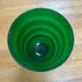 Pair of frosted green tumbler glasses Image 2
