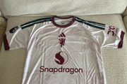 Manchester United home, away and third kits