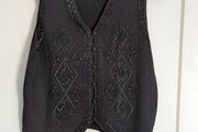 Ravishing vintage woman beads gilet