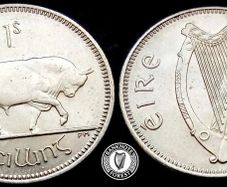 [#732] - Ireland 1966 | Irish 1s | One Shilling | Bull | KM.14a | UNC