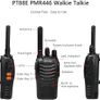 Talkies Long Range 2 Way Radio pofung  License Free Walkie Talkie for Adults Rechargeable with 6 Way Charger Earpieces VOX Flashlight for Warehouse Security Church (Black 6 Pack) Image 5