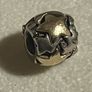 Pandora Silver & 14 Ct Gold Star Charm Image 6