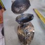 Rare find Vintage patinated modele dep t Brev Normalien italiana ashtray in shape of a walnut. Image 2