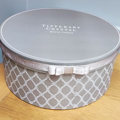 Tipperary Crystal Spots & Stripes Teapot, Sugar & Creamer Set