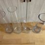 Bunch of x4 Glass Vases L size AE Image 2