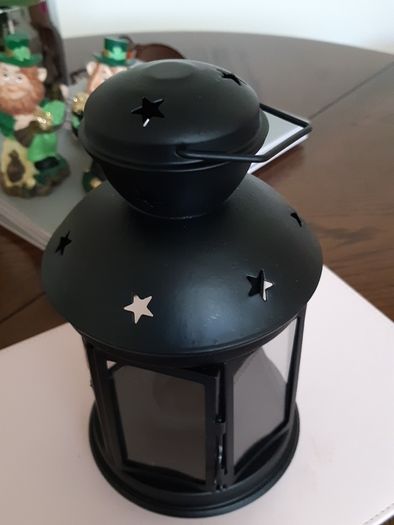 Lantern metal and glass