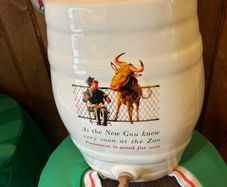 Guinness large ceramic decanter style