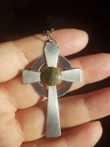 Celtic cross necklace