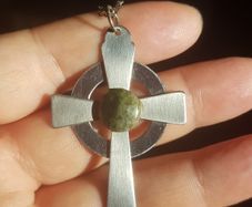 Celtic cross necklace