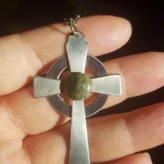 Celtic cross necklace