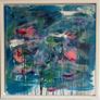 Large Original Painting Framed Contemporary Art Modern Irish abstract art Blue and Pink Aesthetic Image 2