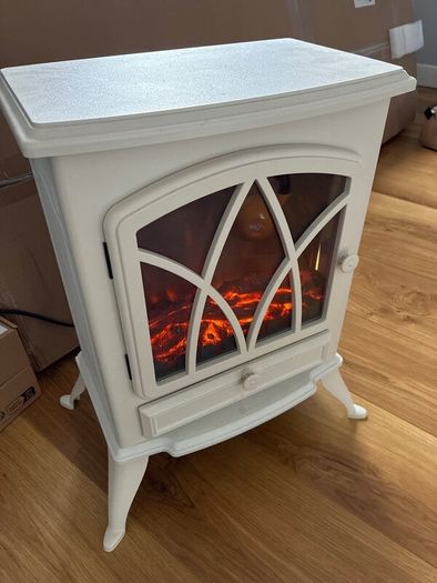 Fire Surround (painted mdf) & electric fire heater