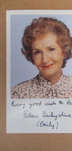 Eileen Derbyshire signed photo - Coronation Street Emily Bishop