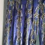 PRETTY LITTLE THINGS royal blue velvet python print dress Sz 10 Image 2