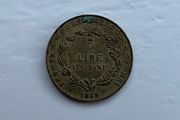 Italy 5 Lire 1848 Cast Bronze (Fantasy Coin)