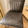 Metal and Glass Crank Table + Cooper Swivel Counter Stools Image 7