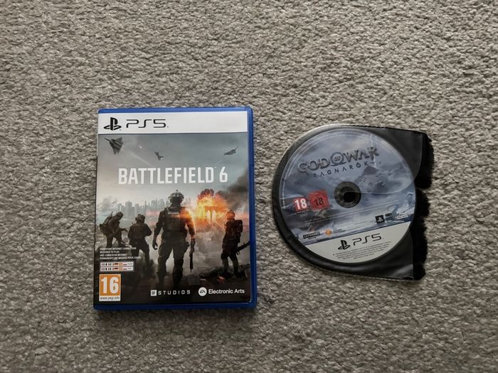 ps5 Two Games Bundle: 1) Battlefield 6 2) God Of War Gagnarok