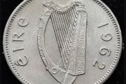 [#712] - Ireland 1962 | Irish 6p | Six Pence | Wolfhound | KM.13a | High Grade