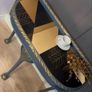 Blue and gold console table hslf moon Image 4