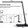 Eye caring Table Lamp,Dimmable Bedside lamp with USB Charging Port, 5 Light Modes x 10 Brightness Levels,Touch Control Image 4