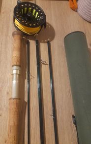 Vision GT4 double handed fly rod 13 foot 8 -9 weight with vision koma reel and cortland line