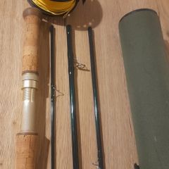 Vision GT4 double handed fly rod 13 foot 8 -9 weight with vision koma reel and cortland line