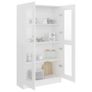 Vitrine Cabinet White 82.5x30.5x150 cm Chipboard Image 4