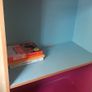 Kids bookcase dyed pink and blue, 5 compartments Image 7