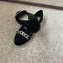 Brand new size 40 black suede shoes with gold chain detail carvela Image 8