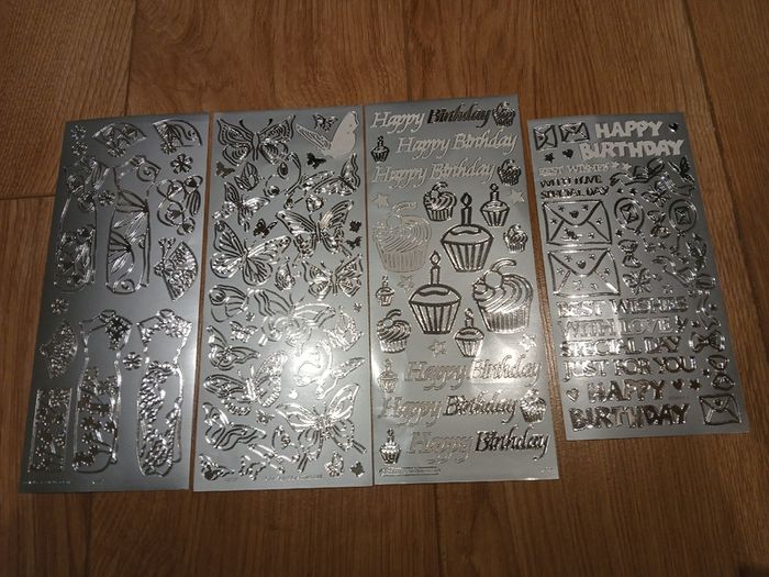 Double Sided Tape 9mm x 25m and card making stickers and embellishments