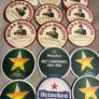 Guinness asahi peroni birra Moretti Heineken orchard thieves carlsberg Beer Mats Coaster Image 5