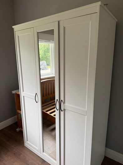 Single Bed and Wardrobe