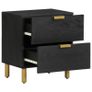 Bedside Cabinet Black Image 3