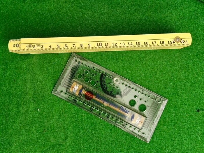 2 Meter Fiberglass Folding Ruler + Multipurpose  Ruler