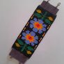 SALE Blue Flowers bracelet, handbeaded Image 8