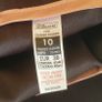 Size 10 - As New - A Beautiful Chocolate Skirt - Soft Fabric - Back Pleat & Hidden Zip - # Image 2