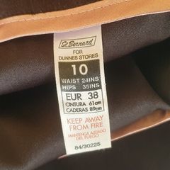 Size 10 - As New - A Beautiful Chocolate Skirt - Soft Fabric - Back Pleat & Hidden Zip - #