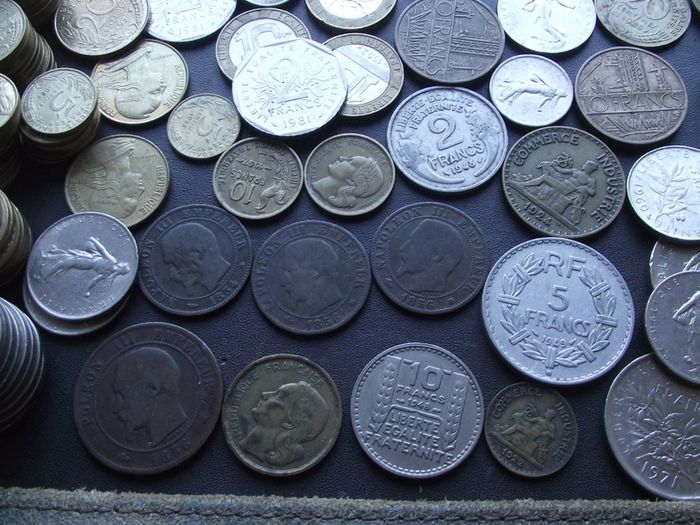 A Lot of 630+ grams of French coins
