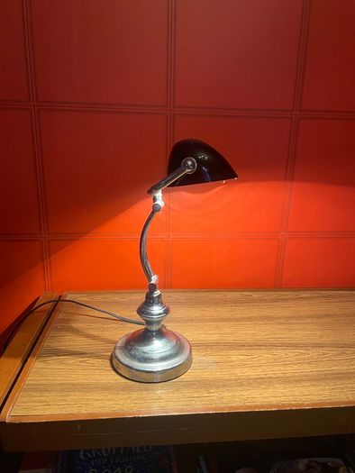 Vintage Chrome Bankers Light