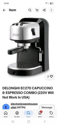 Delonghi EC270 cappuccino & Espresso maker