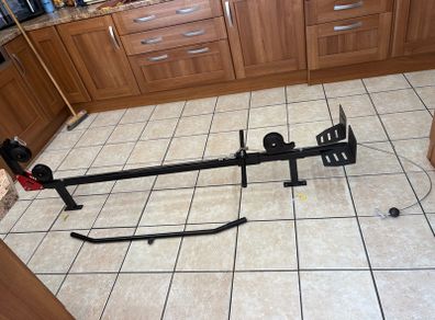 Gym Cabke Machine, Wall Mounted With Upper And Lower Cable With Pull Down Lat Handle!!
