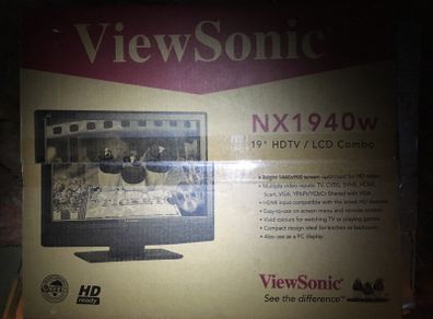 Viewsonic 19" Hd Ready Tv Like New