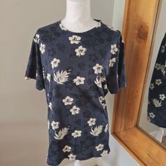Koalaroo Mens Floral Navy Tshirt - size Large