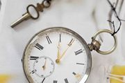 Early 1800s Antique Silver Swiss Made Pocket Watch Key watch