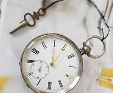 Early 1800s Antique Silver Swiss Made Pocket Watch Key watch